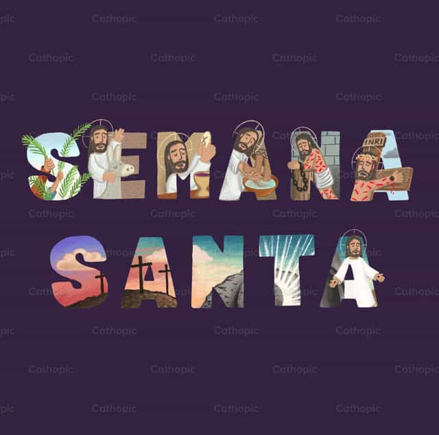 Semana Santa - Banco de vectores católicos