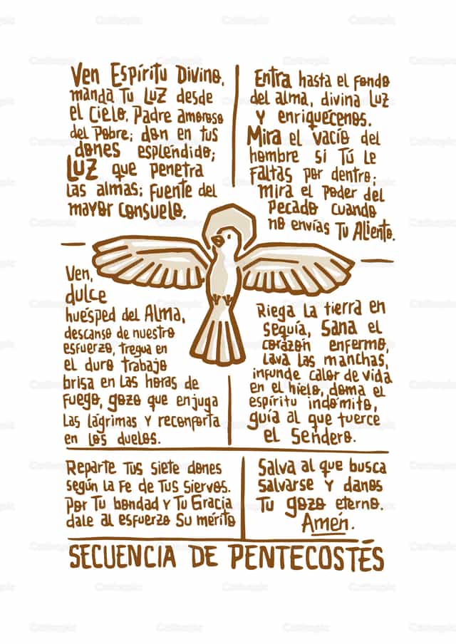 Secuencia de Pentecostés - Banco de vectores católicos
