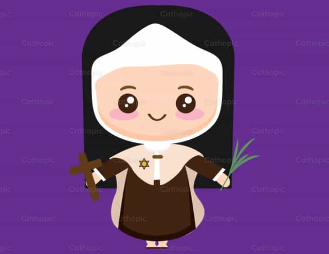 Santa Teresa Benedicta de la Cruz (Edith Stein) - Banco de vectores católicos - Fotografía por Ana Carolina Escobar Arce