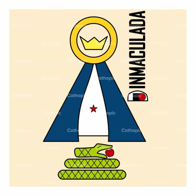 Virgen Inmaculada - Banco de vectores católicos