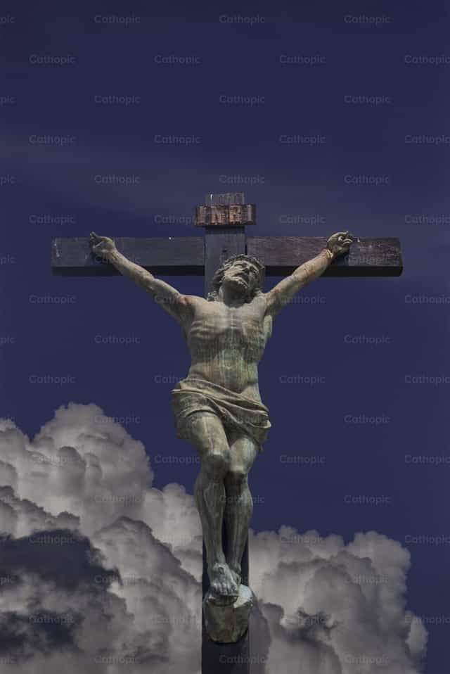 Cristo Crucificado - Banco de vectores católicos