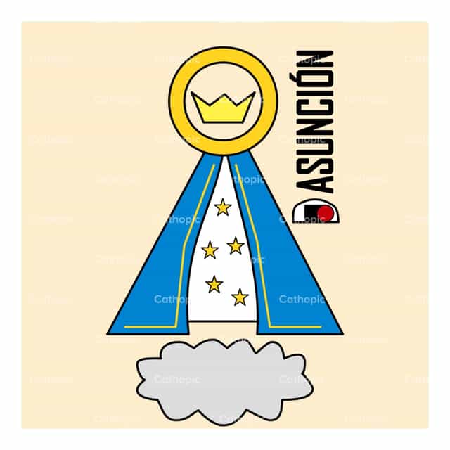 Vierge de l’Assomption - Vecteurs catholiques de stock