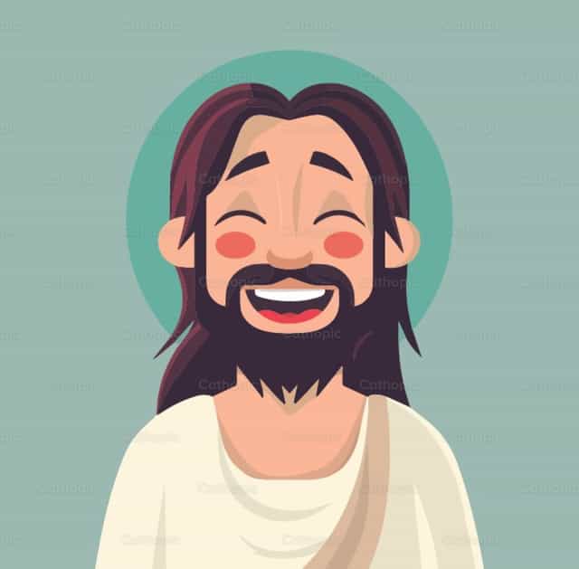 Sonrisa de Jesús - Banco de vectores católicos