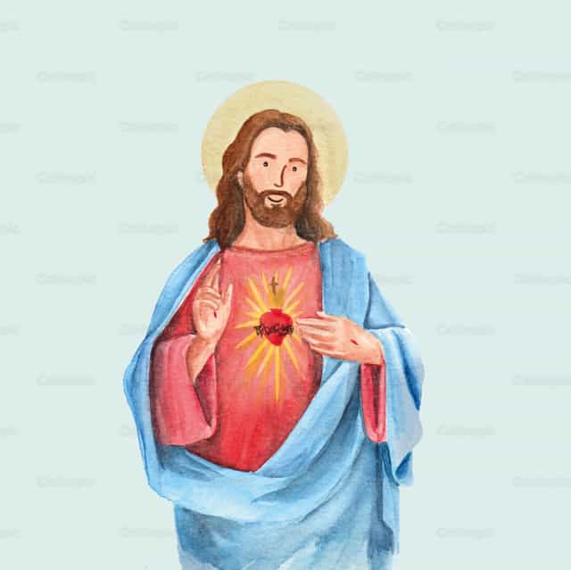 Pleasing to the heart of Jesus - Catholic stock vectors - Photo by Ivana Fadul