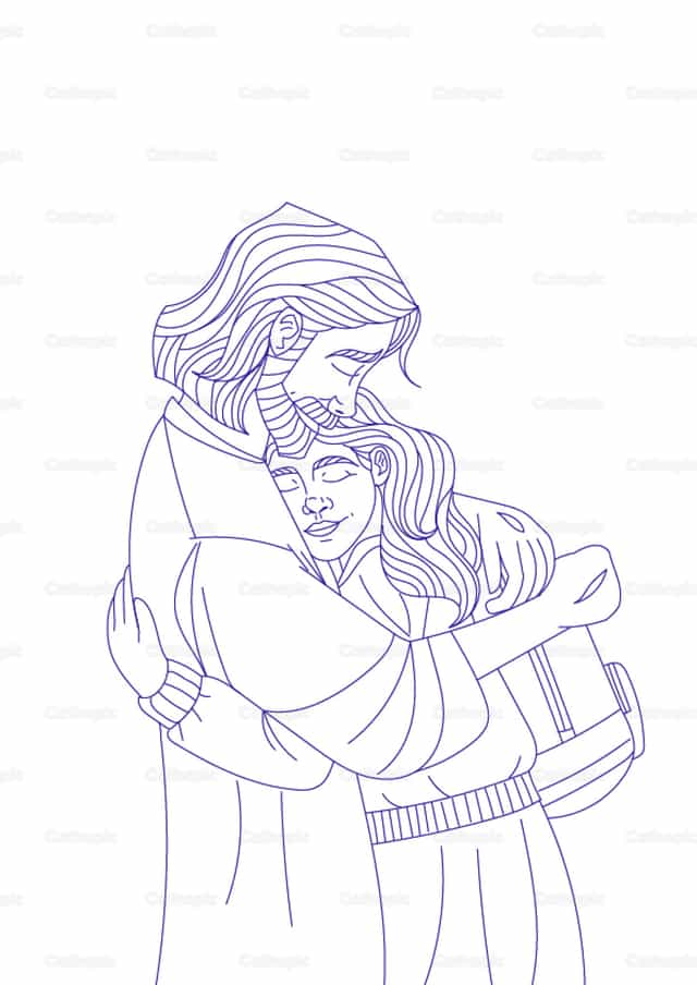 Abrazo de Jesús - Banco de vectores católicos - Fotografía por A. Fiorella Rodriguez L.