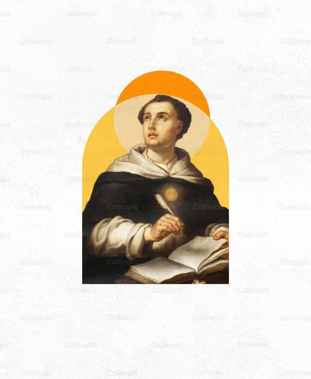 San Tomas de Aquino - Mga Catholic stock vector