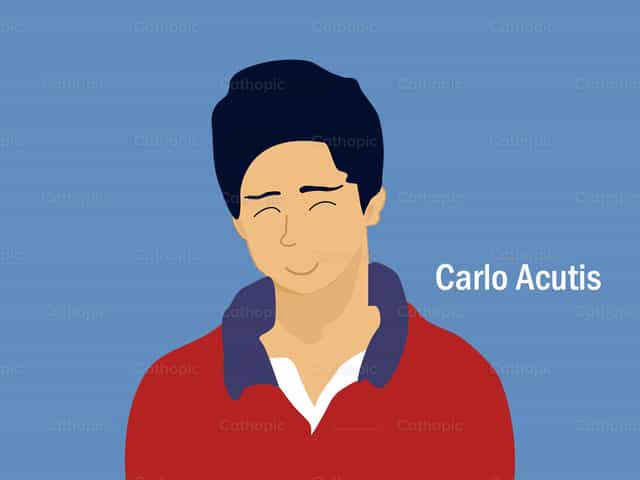 Carlo Acutis - Banco de vectores católicos
