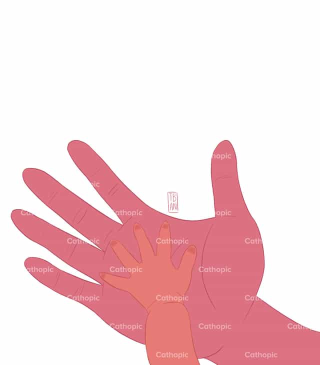 Jesus and Mary's Hands - Catholic stock vectors - Photo by Juan Esteban García