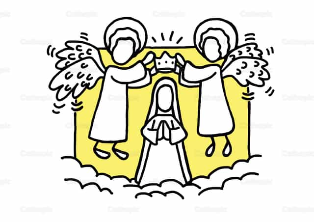 Crowning of Mary - Catholic stock vectors - Photo by Bernardo Wüst