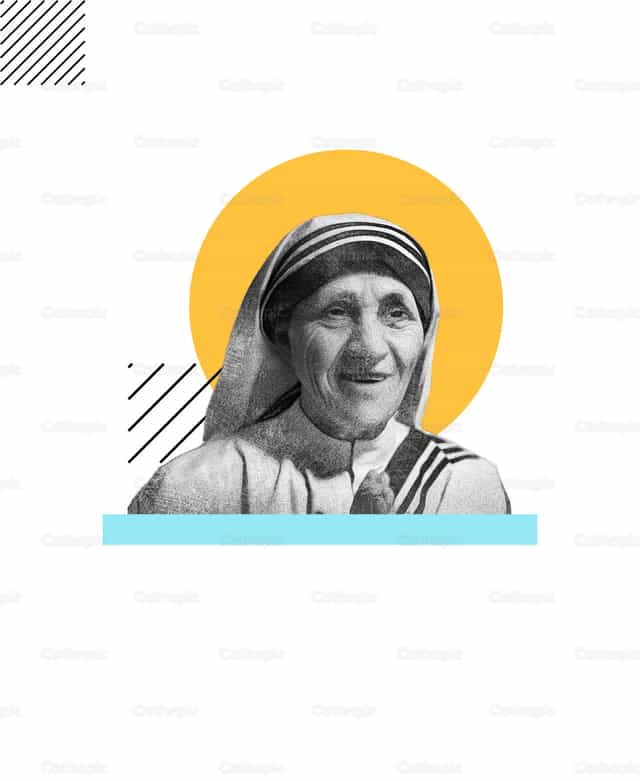 Madre Teresa de Calcuta - Banco de vectores católicos - Fotografía por Julio Cesar Sánchez