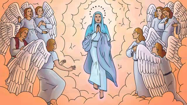 Asunción de la Virgen María - Banco de vectores católicos - Fotografía por Cathopic