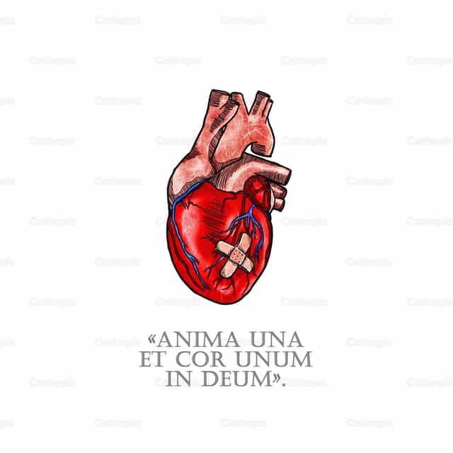 Cuore umano - Vettoriali stock cattolici