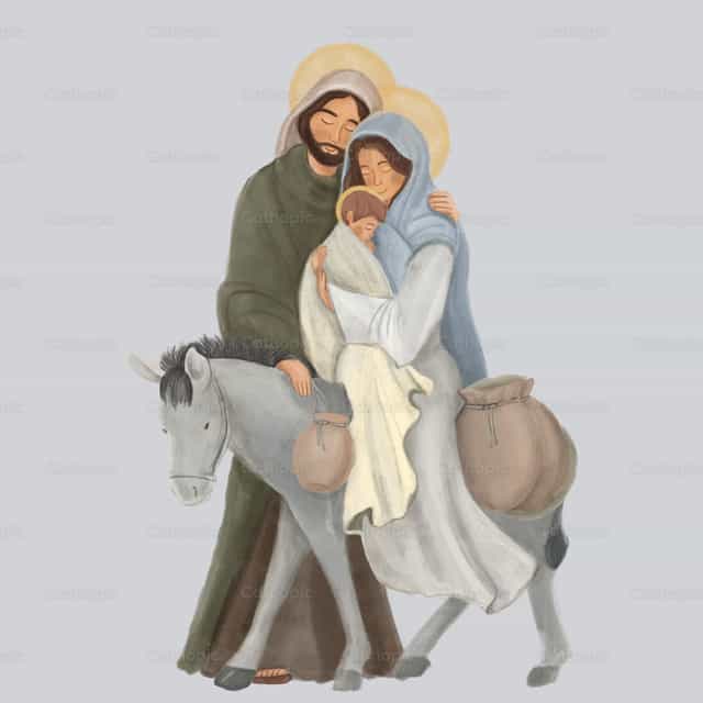 Heilige Familie von Nazaret - Katholische Vektorgrafiken