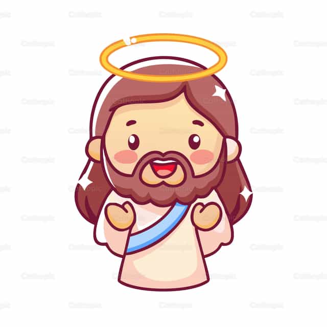Jesus tierno - Banco de vectores católicos - Fotografía por God Designer