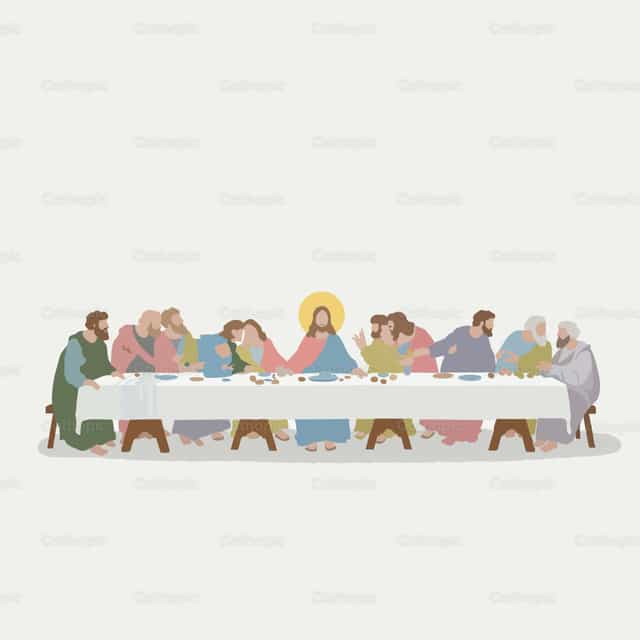 La Última Cena - Banco de vectores católicos - Fotografía por Noemí Márquez