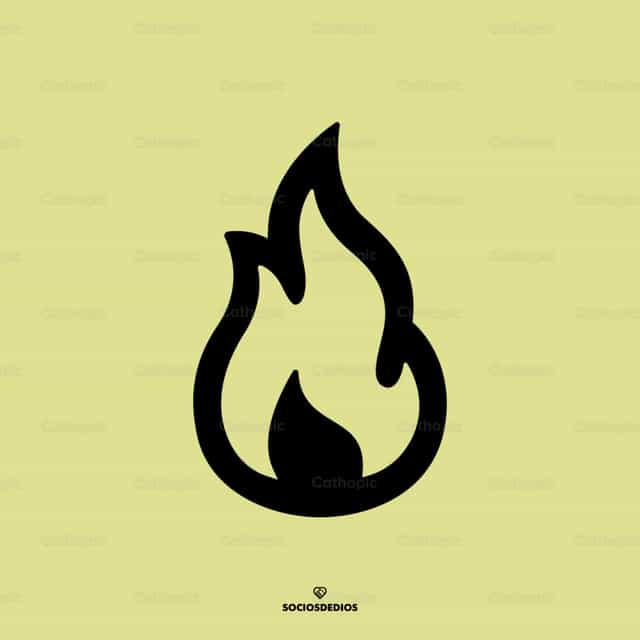 Apoy - Mga Catholic stock vector - Larawan ni Socios de Dios .