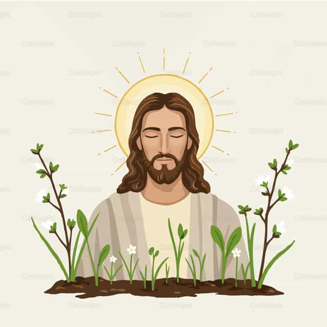 Opnieuw geboren in Christus - Katholieke stockvectoren
