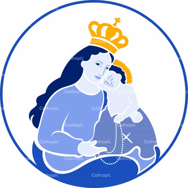 Virgen Rosario Cabimas - Banco de vectores católicos