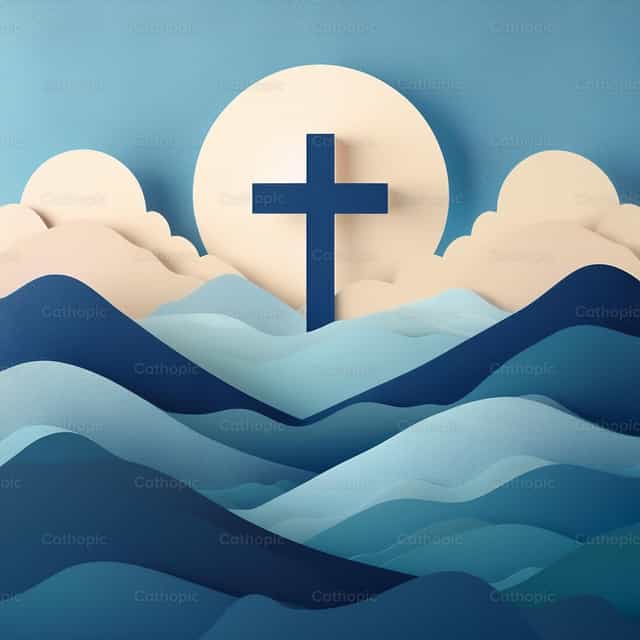 Cross in the sky - Catholic stock vectors - Photo by Gerardo Juarez
