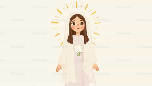 Dulce Virgen María - Banco de vectores católicos