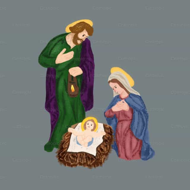 La Natividad del Señor - Banco de vectores católicos