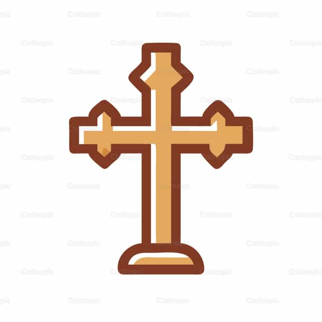 Katholisches Ikonen-Kreuz 7 - Katholische Vektorgrafiken - Foto von God Designer