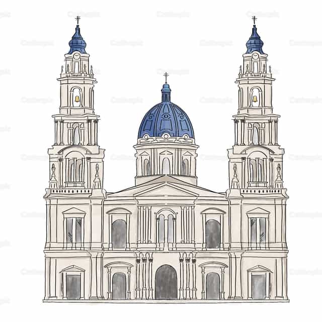 Catedral - Banco de vectores católicos