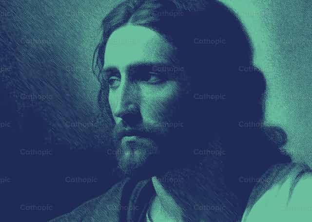Rostro de Jesús - Banco de vectores católicos