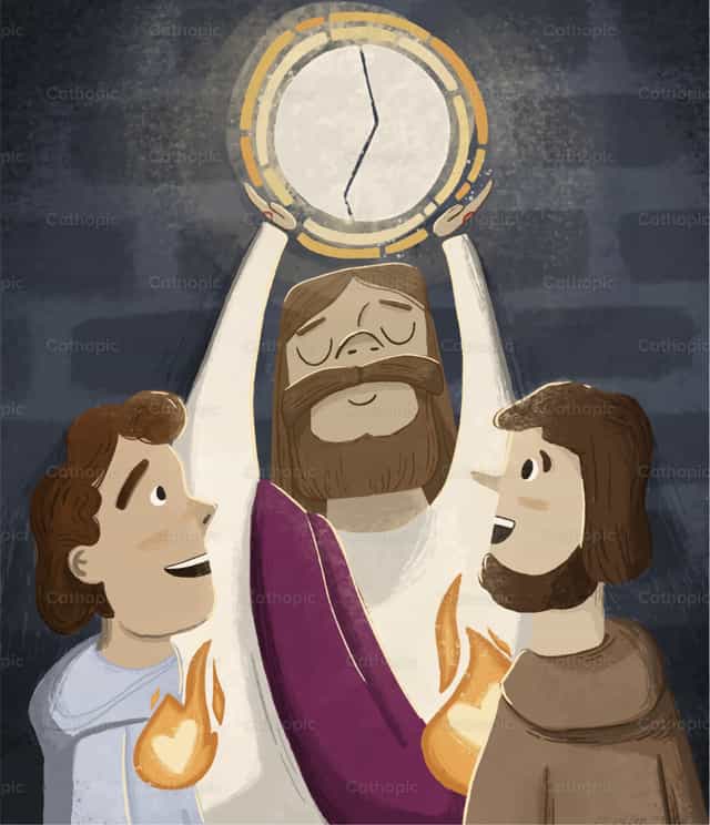 Emmaus - Mga Catholic stock vector - Larawan ni Juliana Giletta