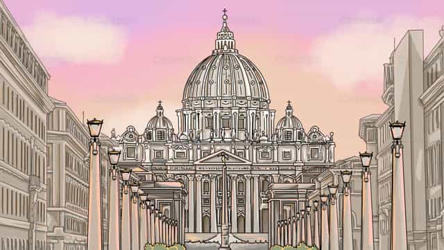 Vaticano - Vetores católicos de stock