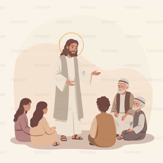 Jesús y Sus Discípulos - Banco de vectores católicos - Fotografía por Noemí Márquez