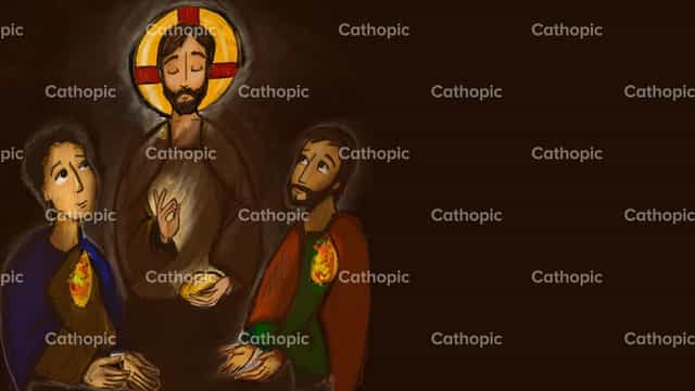 Mga Alagad ng Emaus - Mga Catholic stock vector - Larawan ni maricarmen vargas vidales