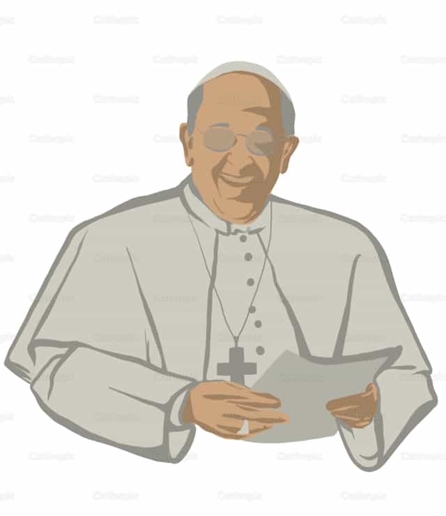Papa Francisco Gráfico sencillo - Banco de vectores católicos