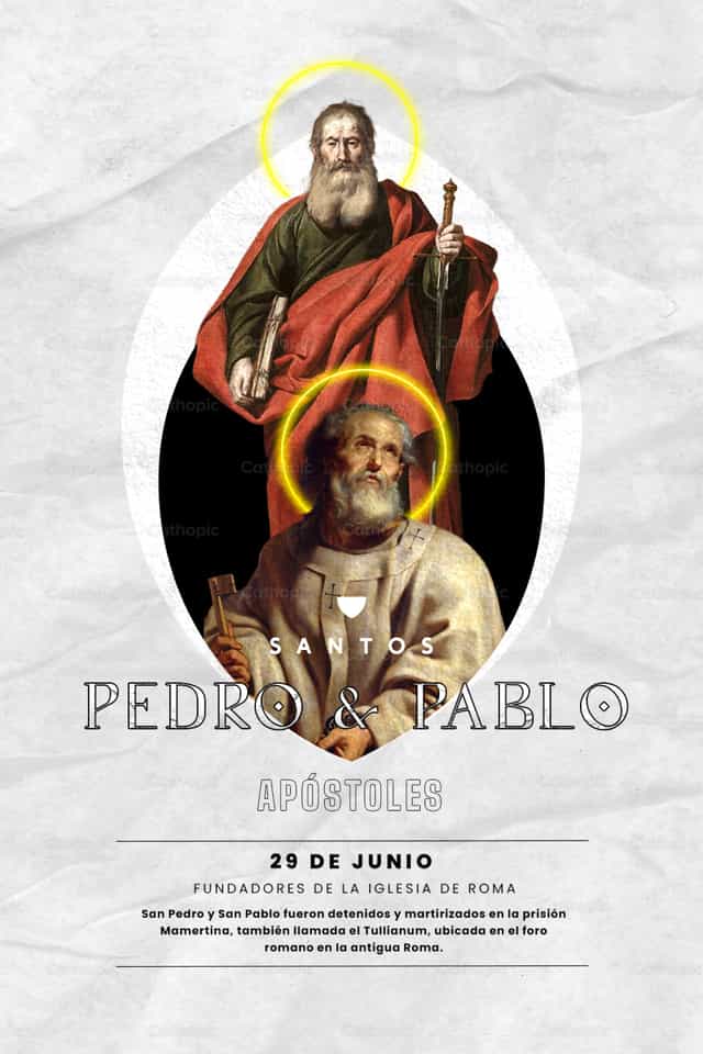 Santos Pedro y Pablo - Banco de vectores católicos - Fotografía por Gabriel Manjarres