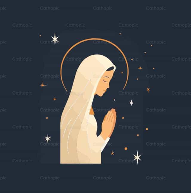 Virgen María - Banco de vectores católicos - Fotografía por Carolina BR