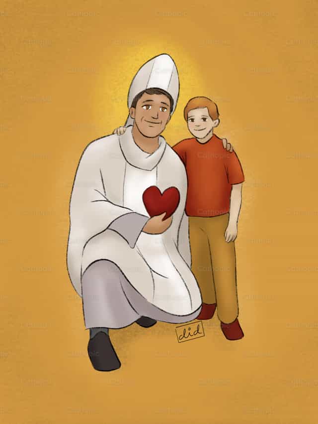 Saint Agustin and Child - Catholic stock vectors - Photo by DID