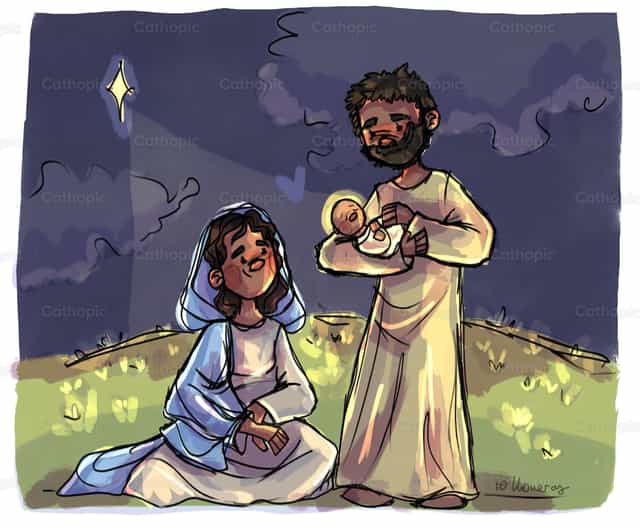 Holy Family - Banco de vectores católicos