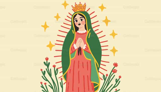 Virgen de Guadalupe - Banco de vectores católicos