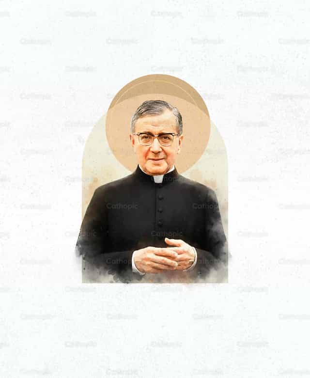 San Josemaría Escrivá - Banco de vectores católicos