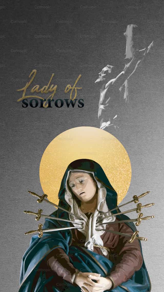 Our Lady of Sorrows - Catholic stock vectors - Photo by Érica Viana