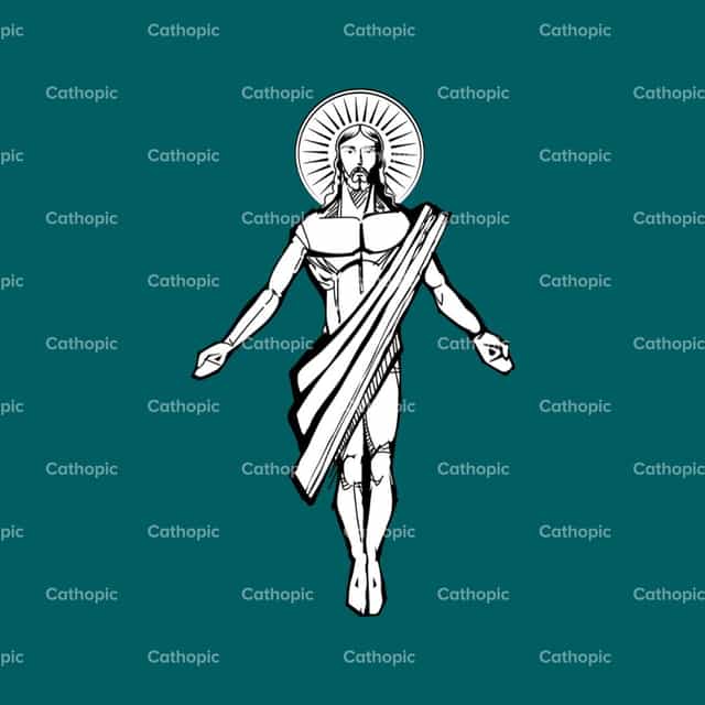 Resurrection - Catholic stock vectors
