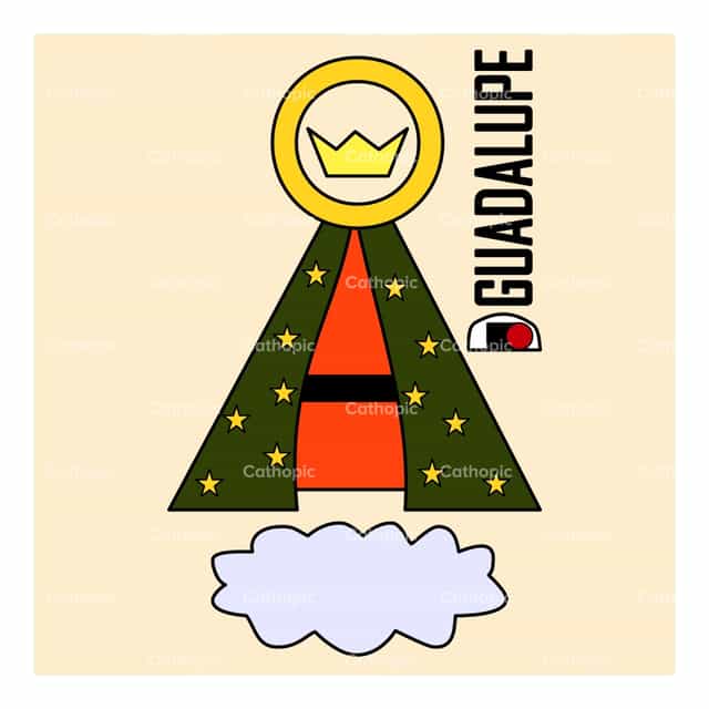 Notre-Dame de Guadalupe - Vecteurs catholiques de stock