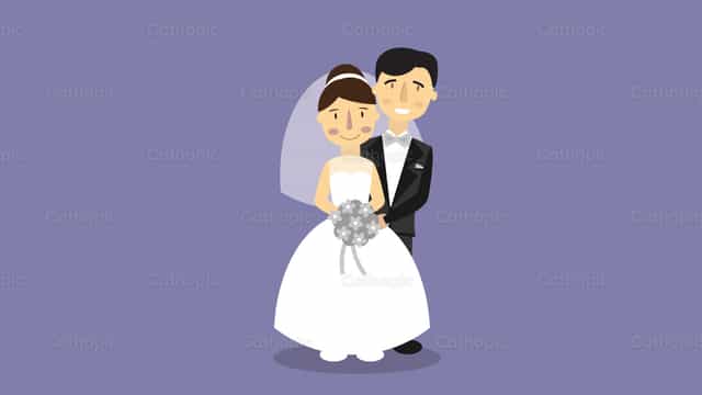 Wedding - Catholic stock vectors