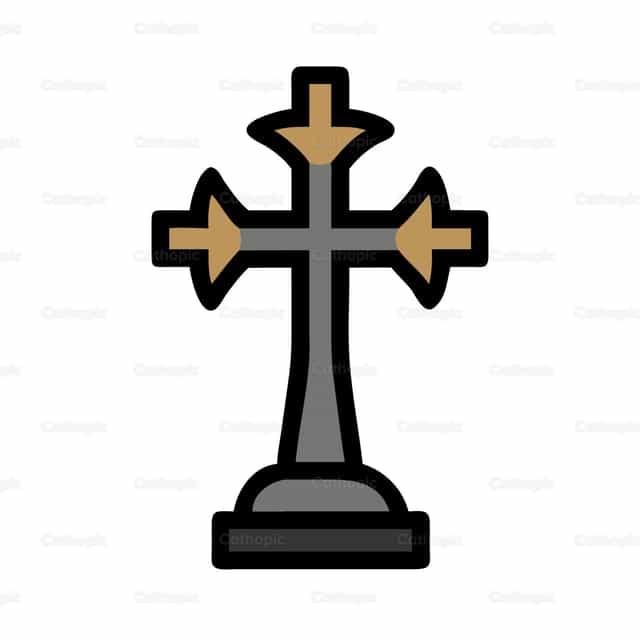 Icono católico Cruz 20 - Banco de vectores católicos - Fotografía por God Designer