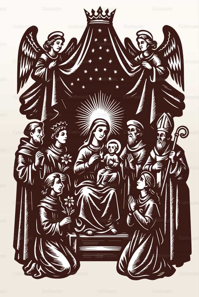 Santisima Virgen Maria - Banco de vectores católicos - Fotografía por Javier Bastidas