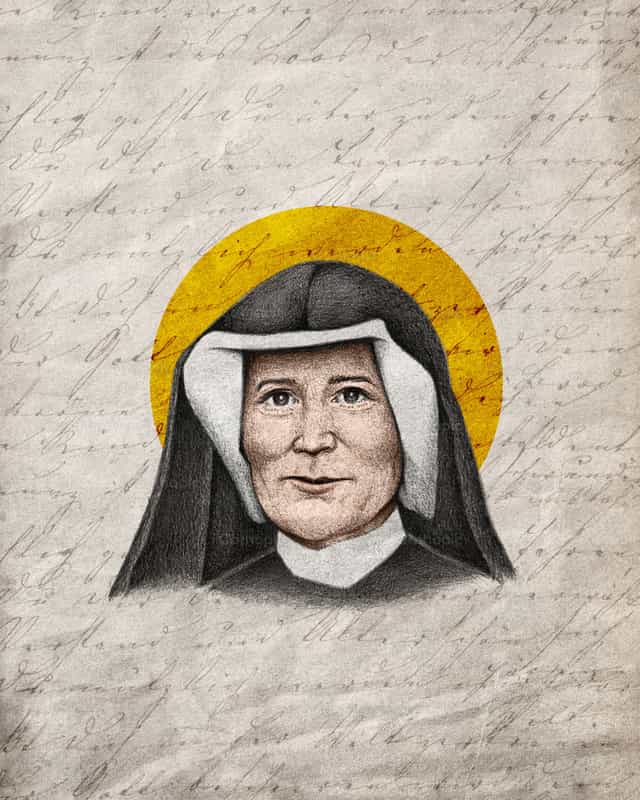 Heilige Faustina Kowalska - Katholische Vektorgrafiken