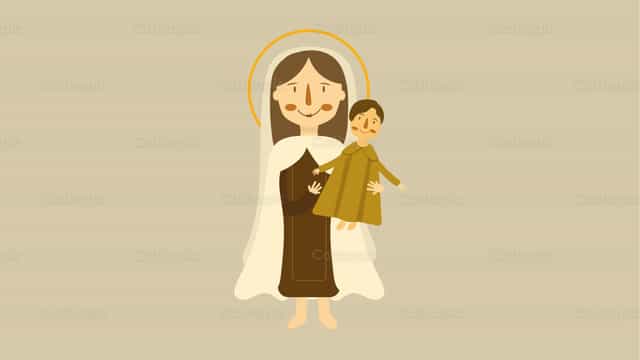 Our Lady of Mount Carmel - Mga Catholic stock vector - Larawan ni Cathopic