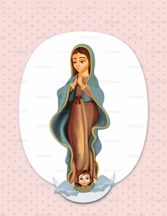 Nuestra Señora de Guadalupe - Banco de vectores católicos - Fotografía por Cielísimo .oficial