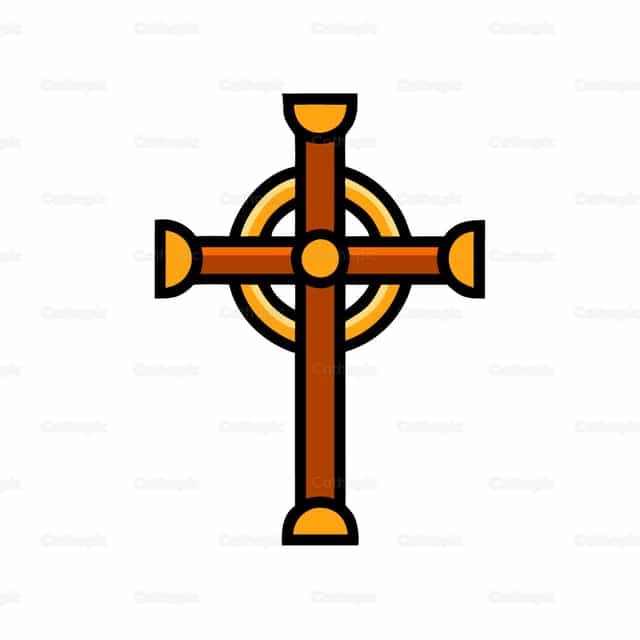 Katholisches Ikonen-Kreuz 14 - Katholische Vektorgrafiken - Foto von God Designer