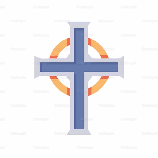 Icono católico Cruz 18 - Banco de vectores católicos - Fotografía por God Designer